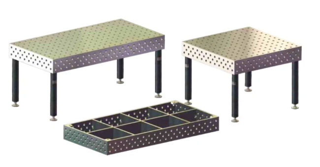 Cast-iron welding tables
